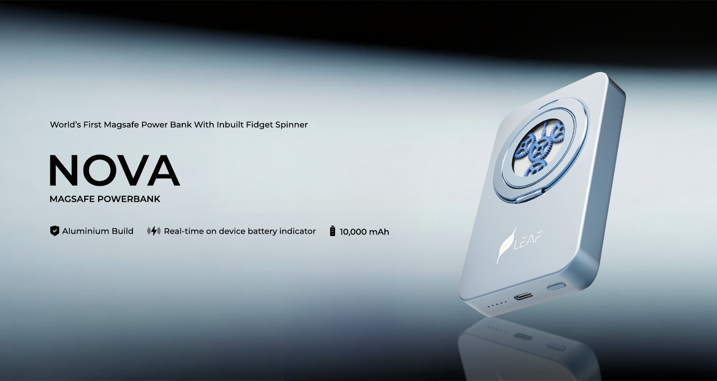 Leaf Nova Power bank (Aqua Grey)