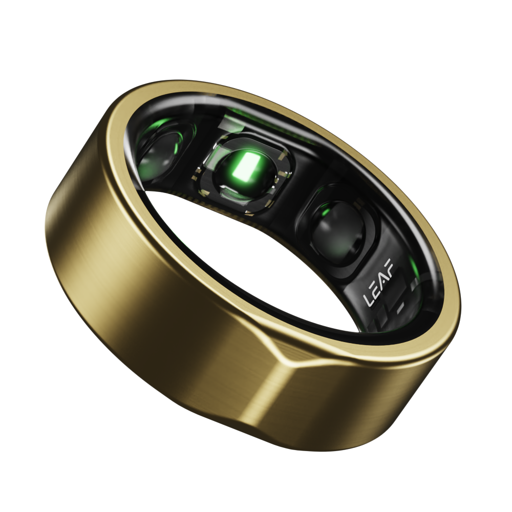Leaf Halo Smart Ring (Luxe Gold) + Sizing Kit