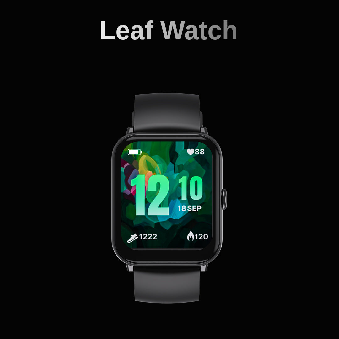 LEAF WATCH WIRELESS BT CALLING SMART WATCH-CARBON BLACK