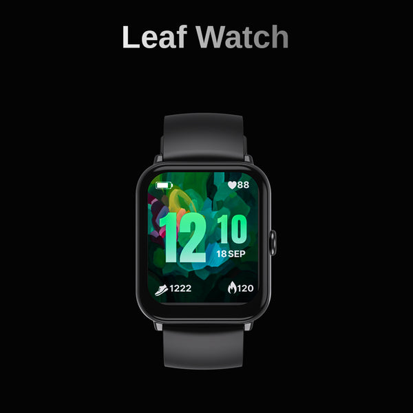 LEAF WATCH CARBON BLACK SMART WATCH - Leaf Studios