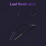 LEAF RUSH X214 CARBON BLACK WIRELESS EARPHONES - Leaf Studios