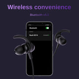 LEAF RUSH X214 CARBON BLACK WIRELESS EARPHONES - Leaf Studios